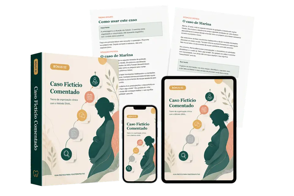 Mockup do bônus Caso Fictício Comentado